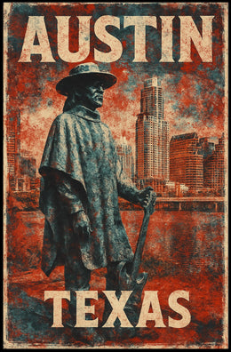 Austin, Texas Tribute Poster