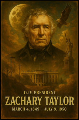 Zachary Taylor 12th President Neoclassical Realism Poster