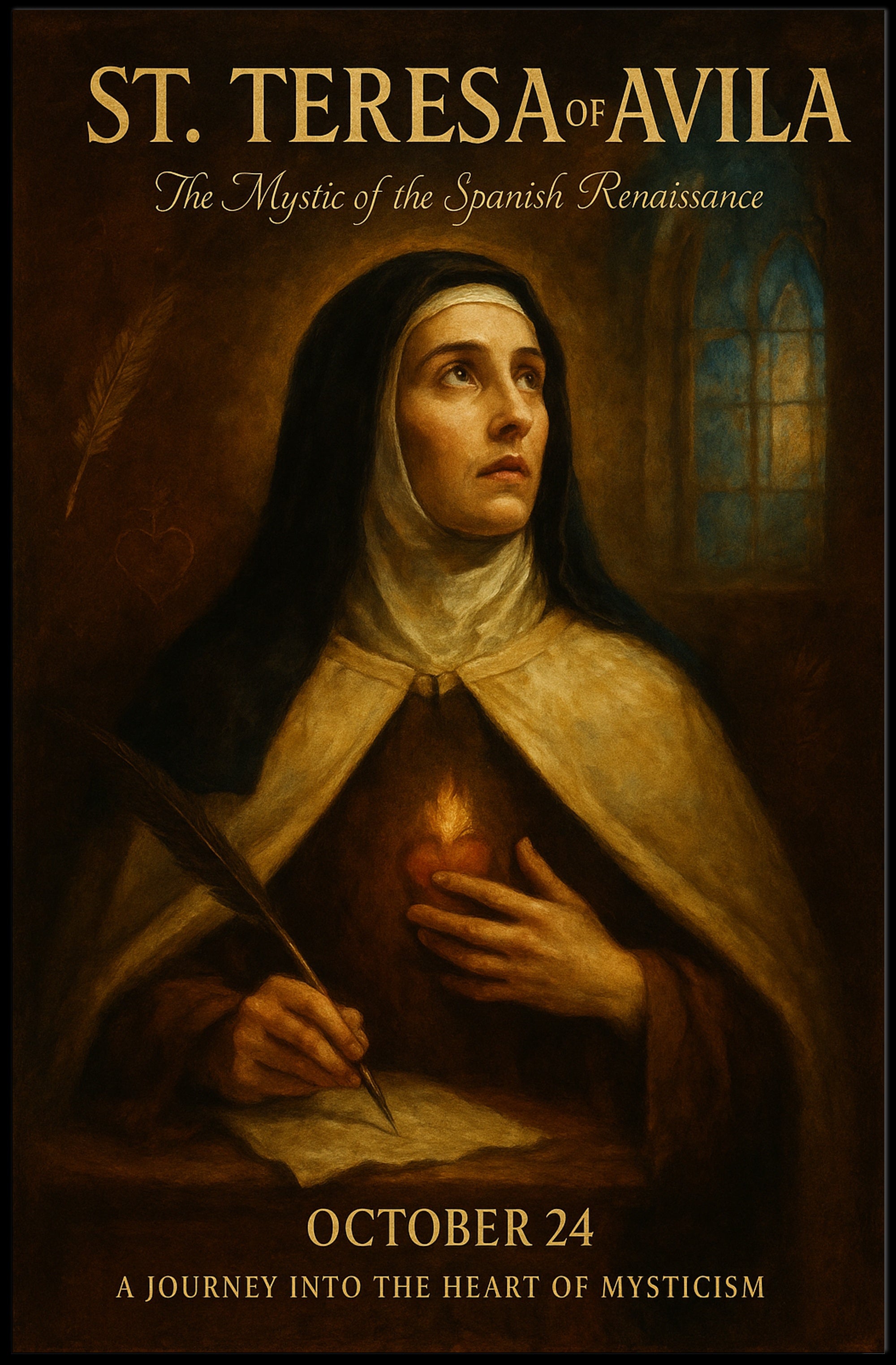 St. Teresa Of Avila The Mystic Of The Poster