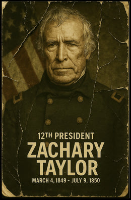 Zachary Taylor 12th President of the United States Damaged Photograph Poster