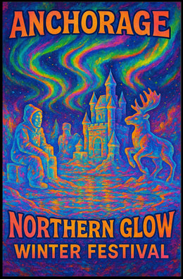 Anchorage Northern Glow Winter Festival Poster