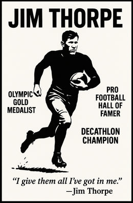 Jim Thorpe Poster Celebrating Thorpe Legacy and Heritage