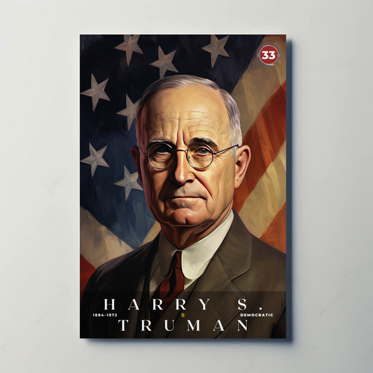 Harry Truman 33rd President Of The United States Portrait