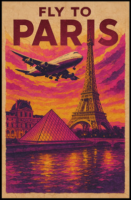 Fly To Paris Poster