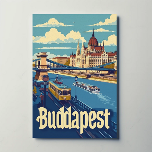 Budapest Cityscape Poster