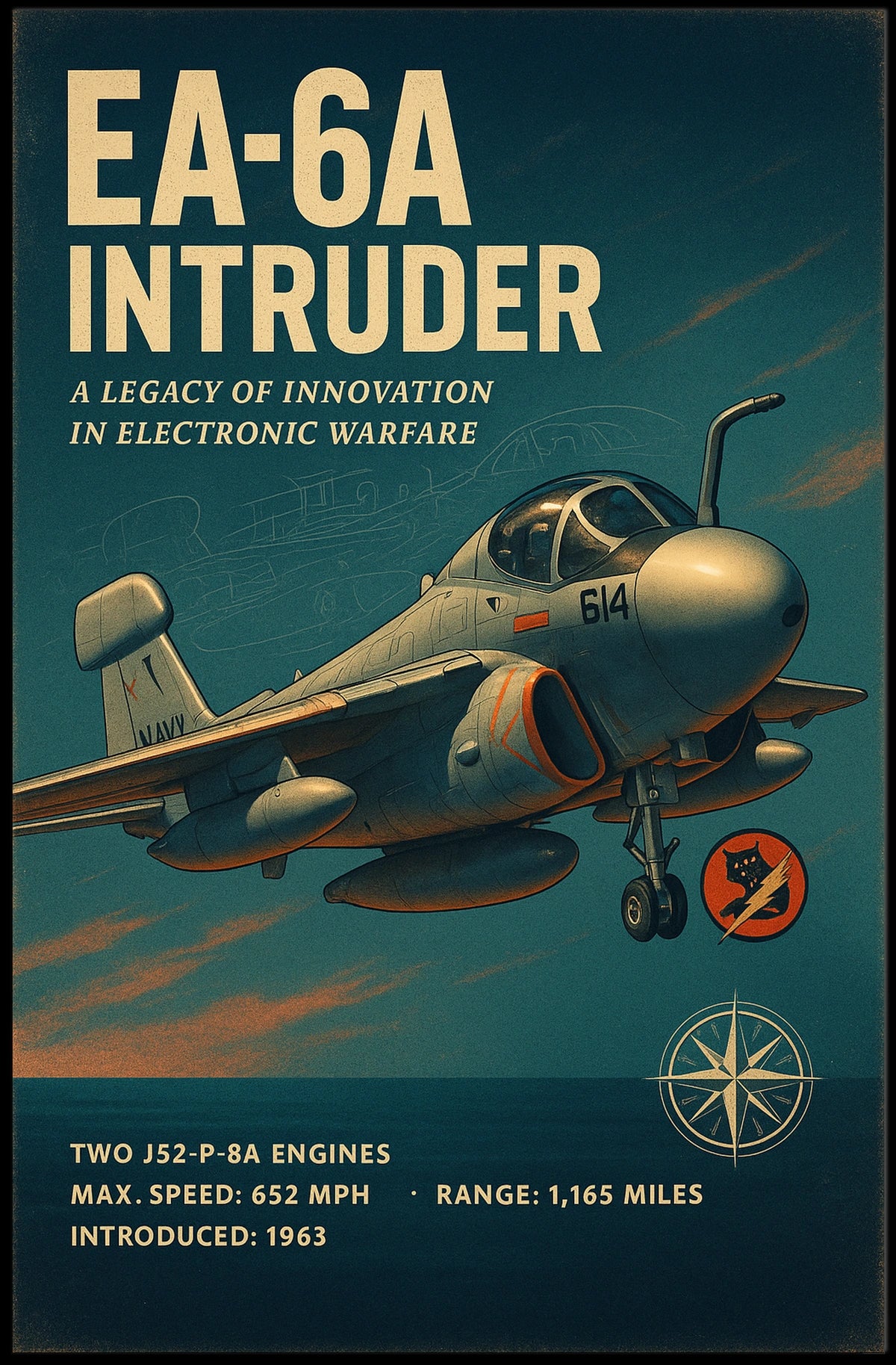 EA-6A Intruder A Legacy of Innovation Poster
