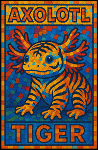 Axolotl Tiger Poster
