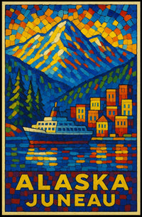 Alaska Juneau Travel Poster