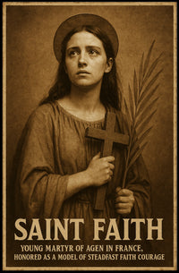Saint Faith Young Martyr Of Agen Poster