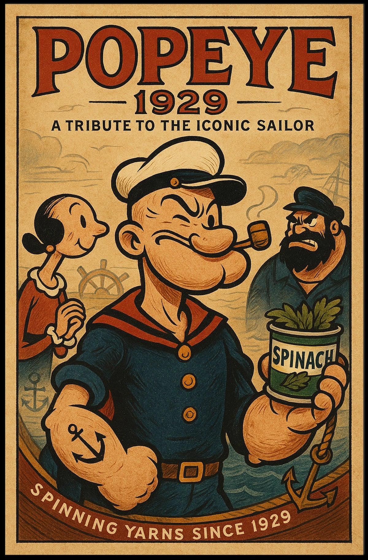 Popeye 1929 Art Poster POP-113