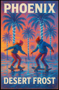 Phoenix Desert Frost Poster