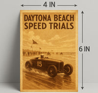 Daytona Beach Speed Trials Poster PosterGoat