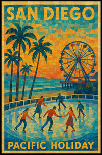 San Diego Pacific Holiday Poster