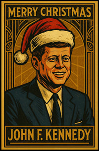 John F. Kennedy Christmas Poster