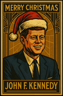 John F. Kennedy Christmas Poster