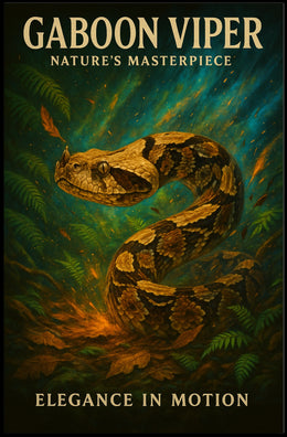 Gaboon Viper Natures Masterpiece Poster