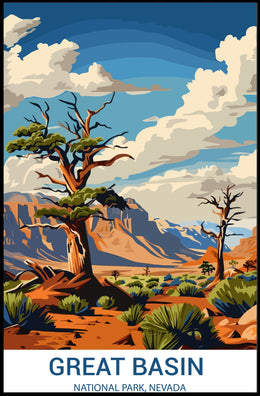 Great Basin Nevada National Park Adventure Travel Poster