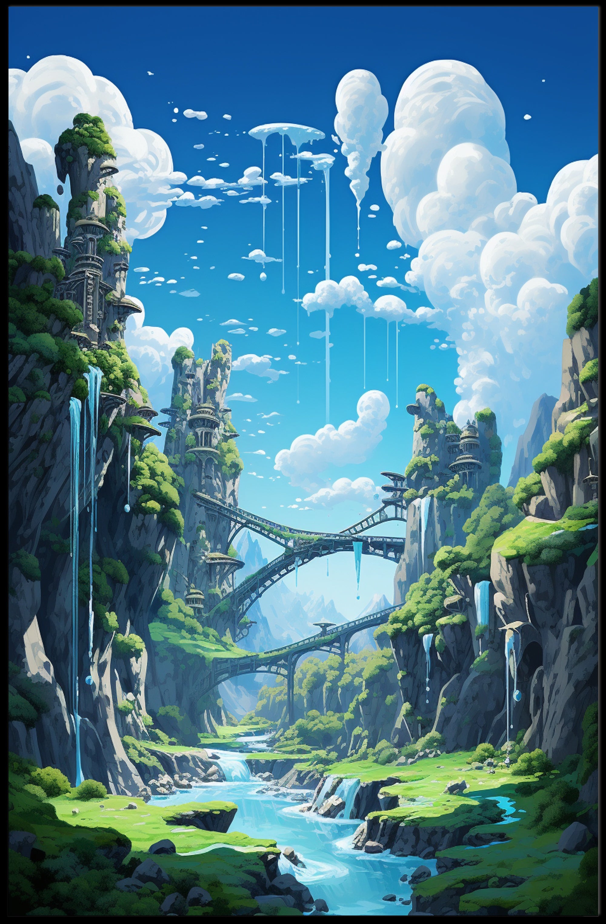 Enchanted Sky Bridges Poster