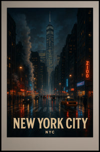 New York City Nightscape Poster