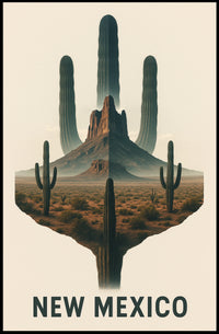 New Mexico Desert Landscape Poster