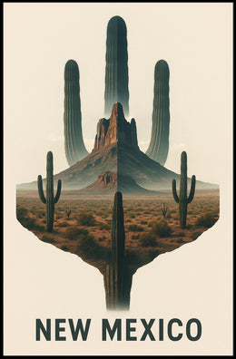 New Mexico Desert Landscape Poster