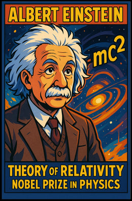Einstein Relativity Collectors Vintage Poster