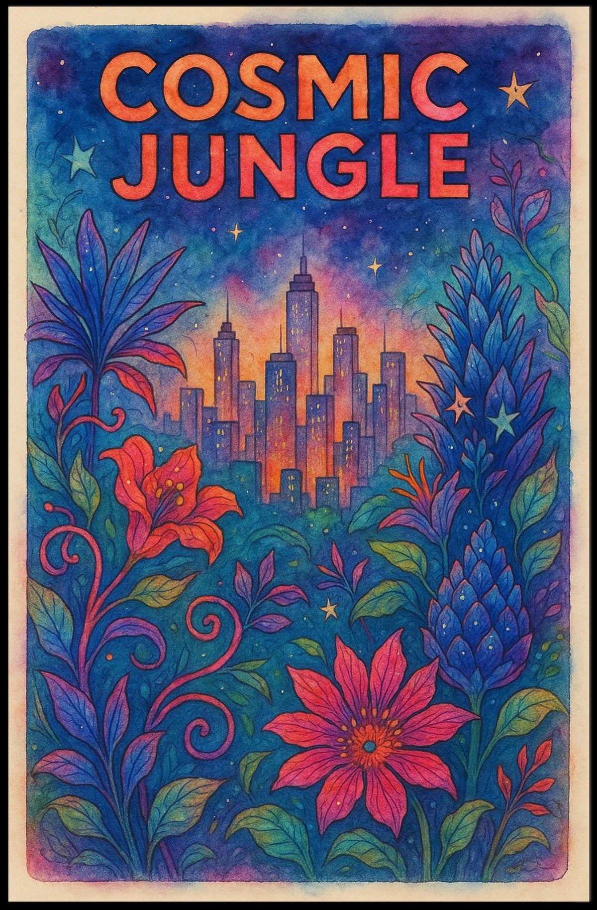 COSMIC JUNGLE: Enchanting Urban Fantasy and Mythology Poster