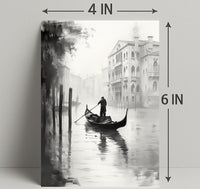 Gondola In The Mist Poster