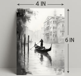 Gondola In The Mist Poster