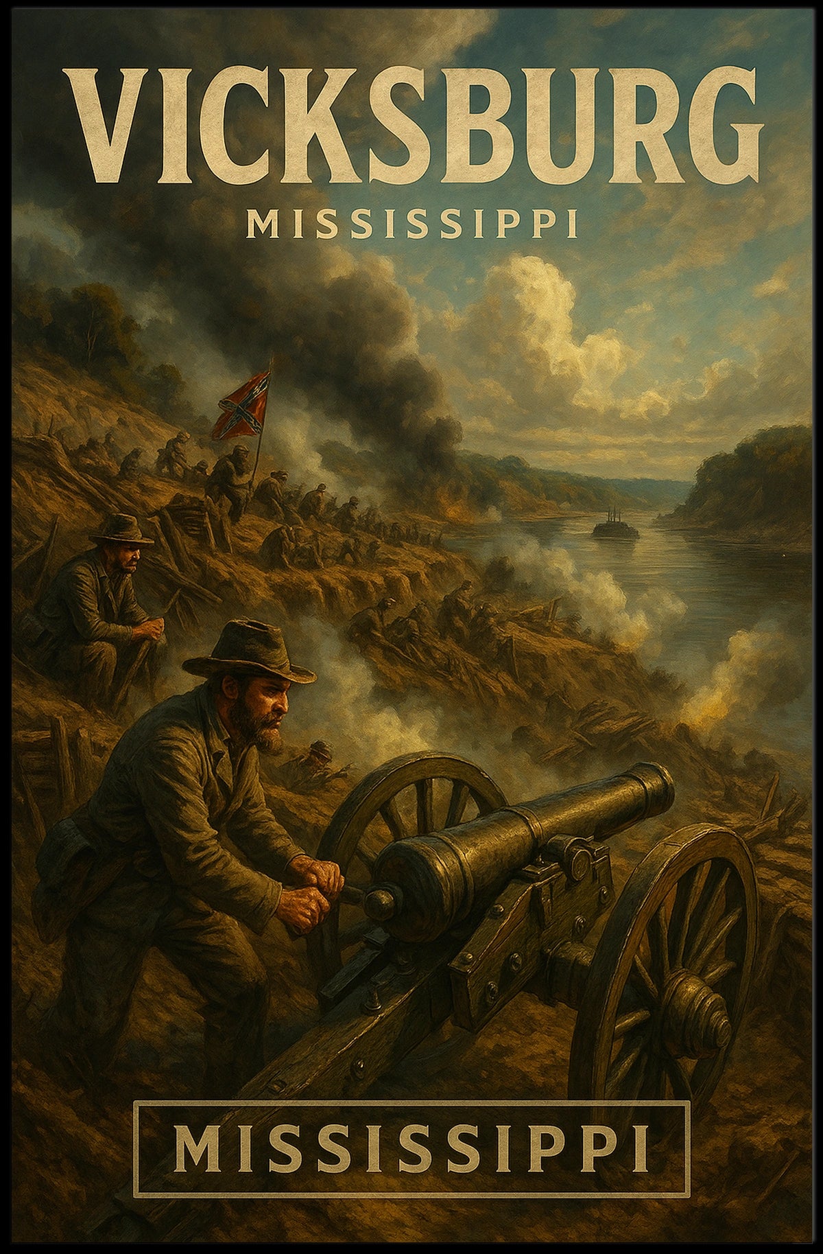 Vicksburg, Mississippi Poster