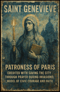 Saint Genevieve Patroness Of Paris Poster