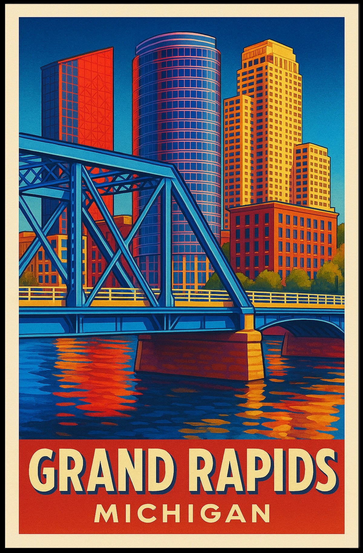 Grand Rapids, Michigan Poster
