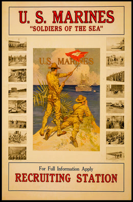 U.S. Marine Corps 'Soldiers of the Sea' Recruitment Poster