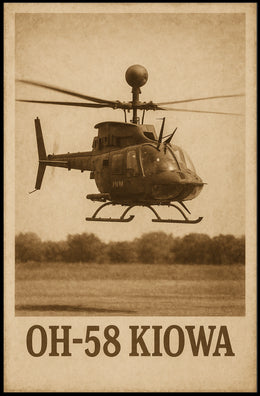 Oh-58 Kiowa Helicopter Poster