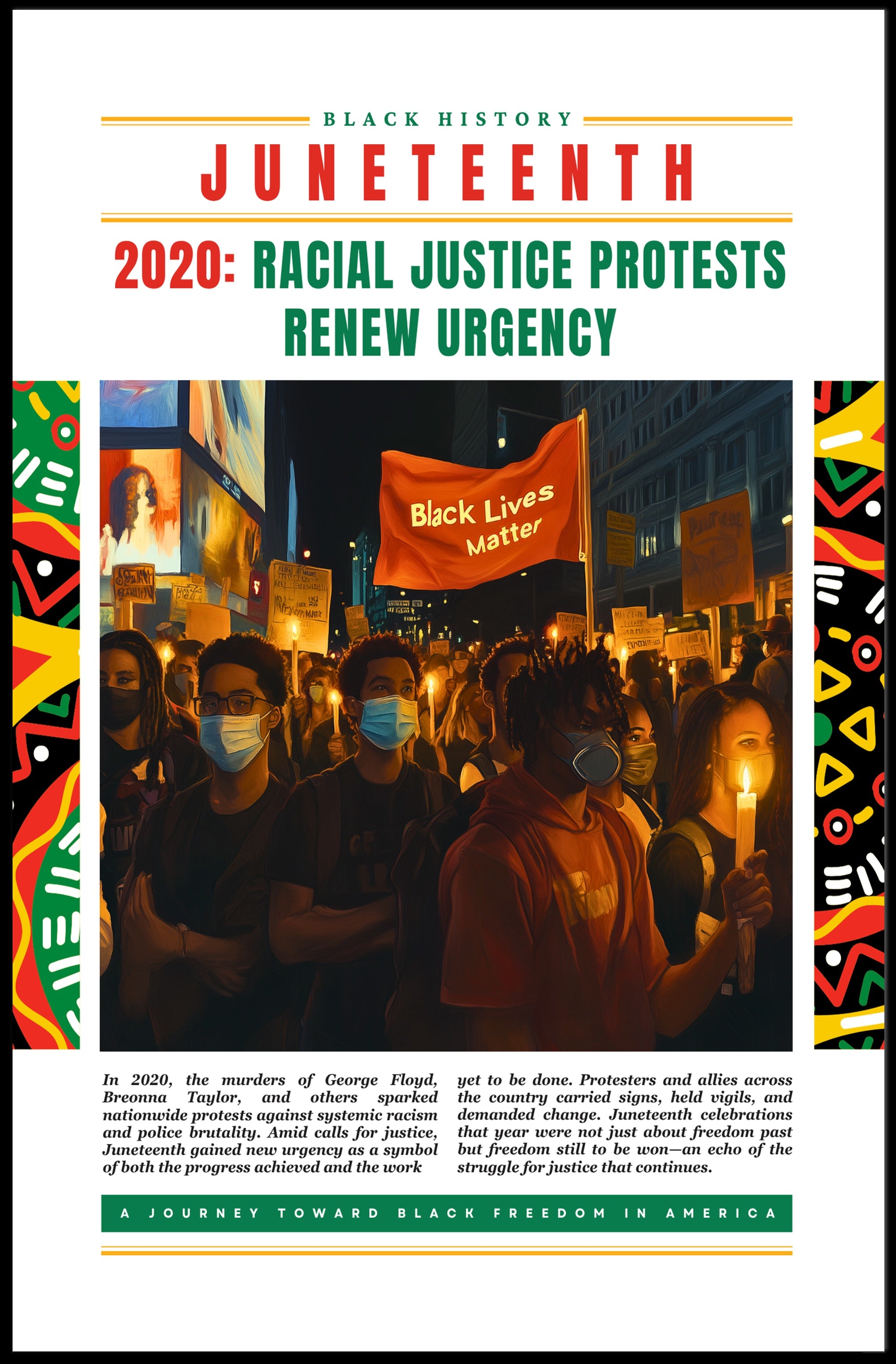 Black History Movement Empowerment Cultural or Heritage Poster