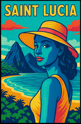 Saint Lucia Tropical Paradise Poster