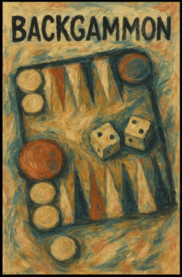 Backgammon Artistry Poster
