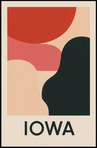 Abstract Iowa Poster