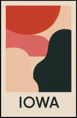 Abstract Iowa Poster
