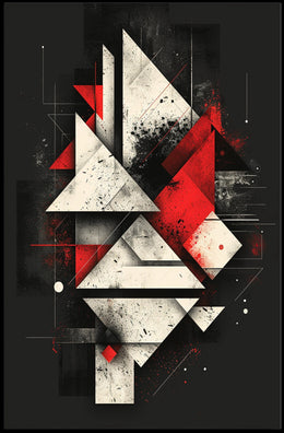 Abstract Geometric Composition Abstract Poster