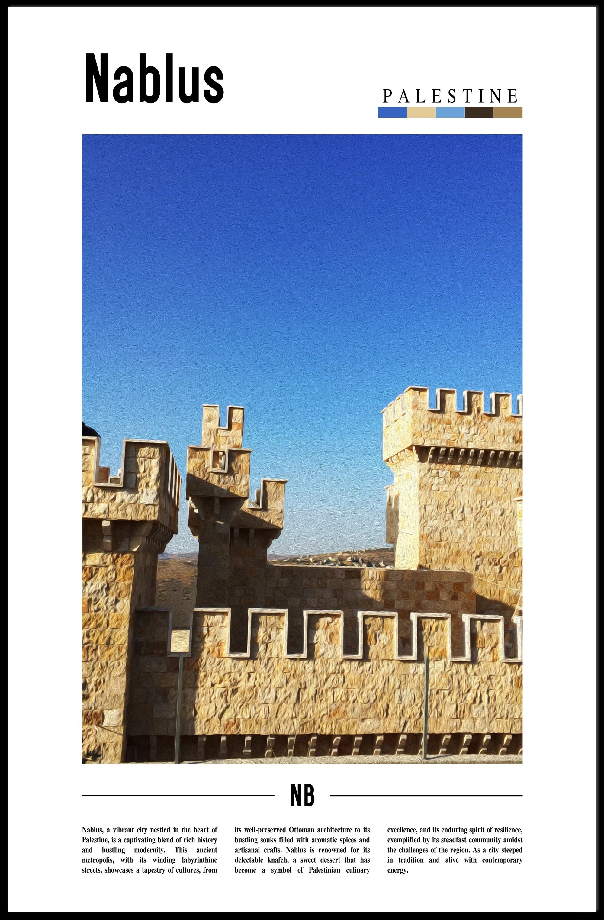 Nablus Heritage and Culture Celebration, Cultural or Heritage Poster PosterGoat