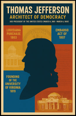Thomas Jefferson 3rd President Poster