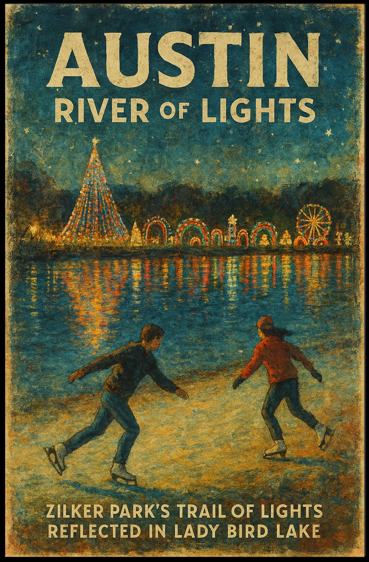 Austin River of Lights Poster