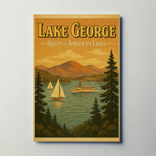 Lake George New York American Lakeside Poster