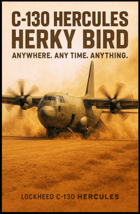 C-130 Hercules Herky Bird Poster PosterGoat