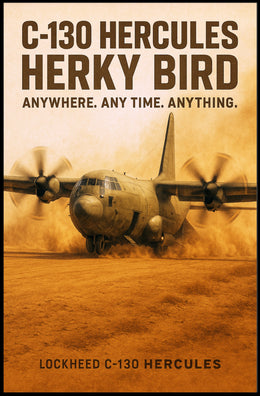 C-130 Hercules Herky Bird Poster PosterGoat