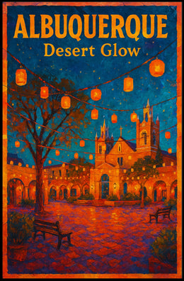 Albuquerque Desert Glow Poster
