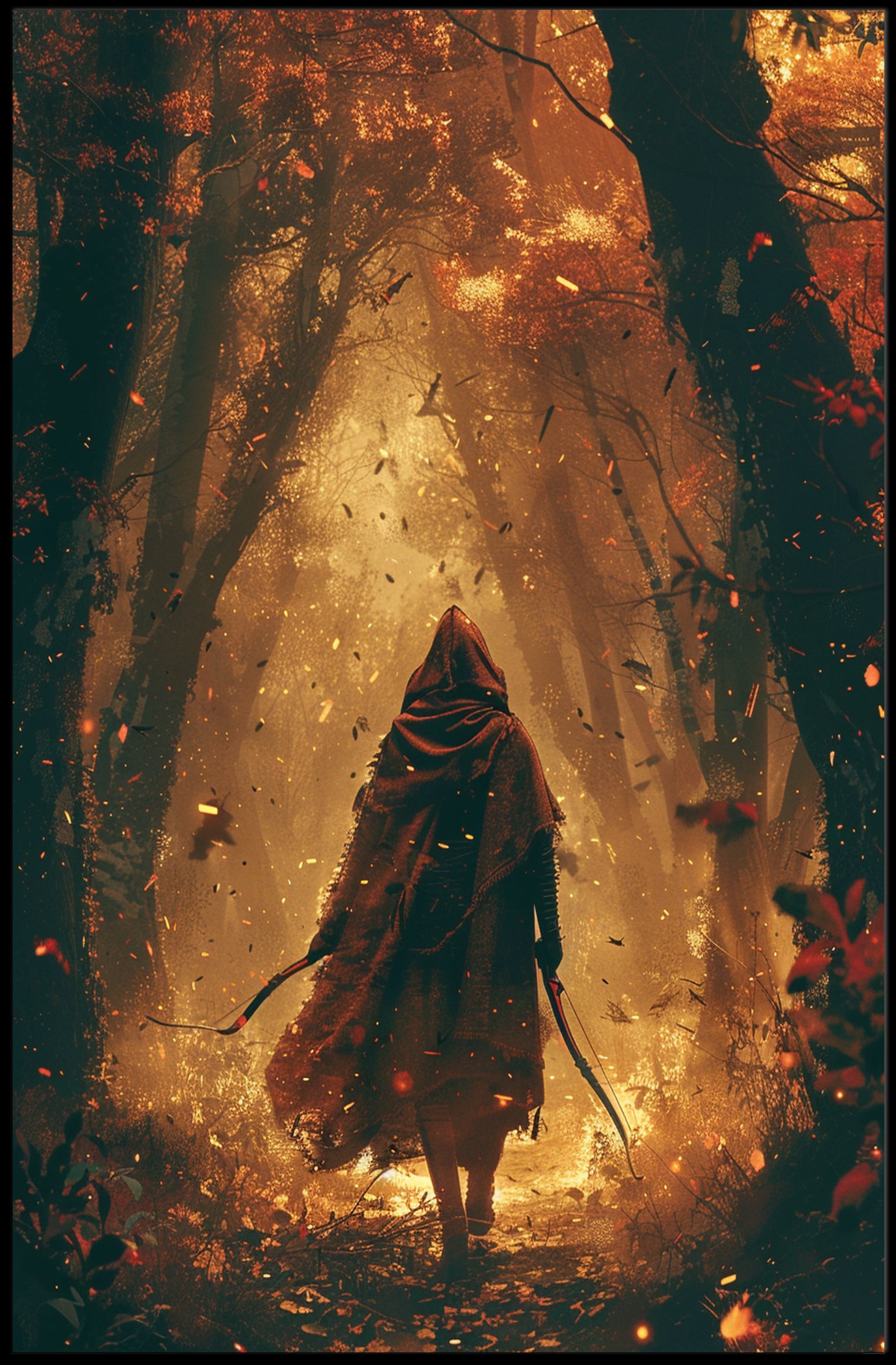 Enchanted Autumn Forest Adventure Fantasy or Mythology Poster PosterGoat