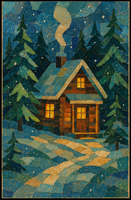 Cozy Winter Cabin Poster