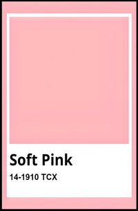Soft Pink Minimalistic Design Abstract or Artistic Poster PosterGoat